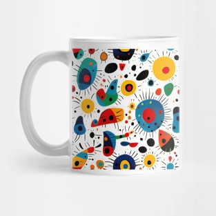 Vibrant Abstract, Miro's Sun Reimagined Mug